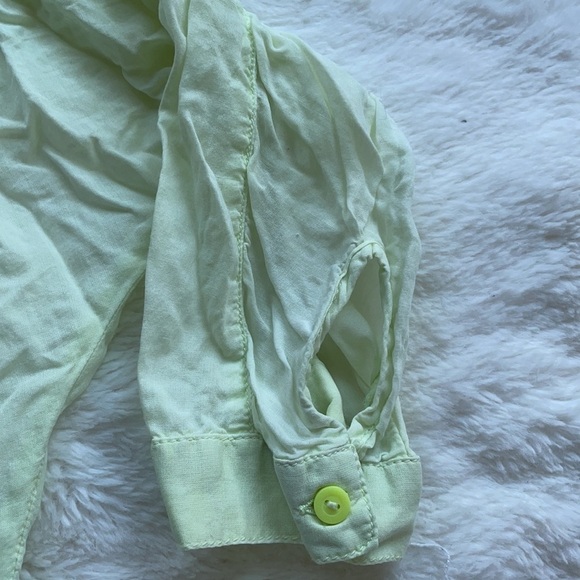 American Eagle Green Button Downs - Picture 4 of 6